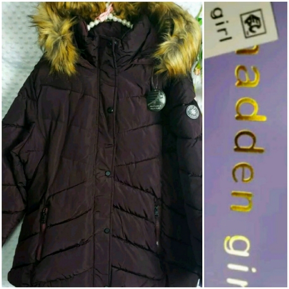NWT Steve Madden Girl Plus Size 1X Puffer Coat - Picture 2 of 6